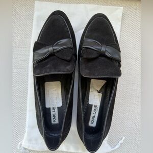 Karl Lagerfeld Paris Black Loafers